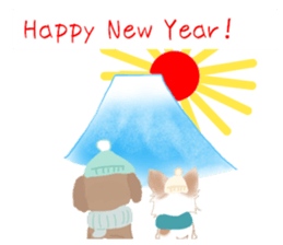 Sora and Riku 3 English version sticker #9045594