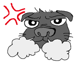 we love pug sticker #9046025