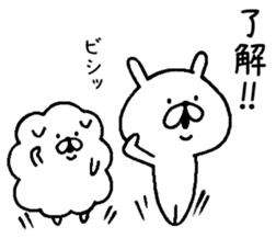 Chococo's Yuru Usagi With Mofu Inu sticker #9046216