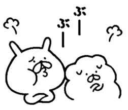 Chococo's Yuru Usagi With Mofu Inu sticker #9046233