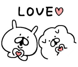 Chococo's Yuru Usagi With Mofu Inu sticker #9046244