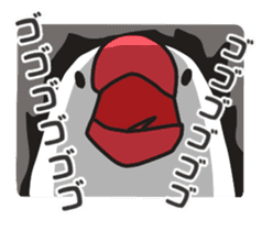 Yuru kawaii Java sparrow sticker #9046439
