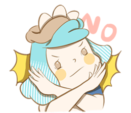Bird eggs girl with bird sticker #9046457
