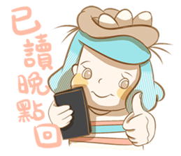 Bird eggs girl with bird sticker #9046471