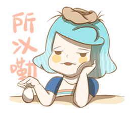 Bird eggs girl with bird sticker #9046484