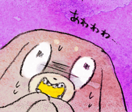 white bird"KOTORI-chan" Cartoon Sticker sticker #9046786