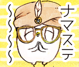 white bird"KOTORI-chan" Cartoon Sticker sticker #9046792