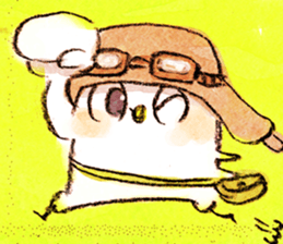 white bird"KOTORI-chan" Cartoon Sticker sticker #9046795