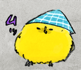 white bird"KOTORI-chan" Cartoon Sticker sticker #9046799