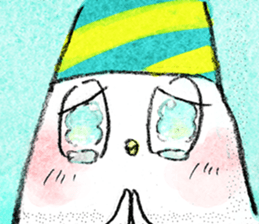 white bird"KOTORI-chan" Cartoon Sticker sticker #9046808