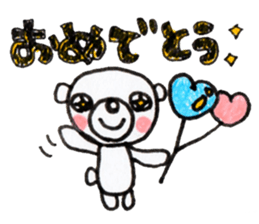 Polar bear red cheeks 3 sticker #9046817