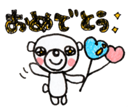 Polar bear red cheeks 3 sticker #9046817