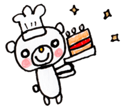 Polar bear red cheeks 3 sticker #9046837