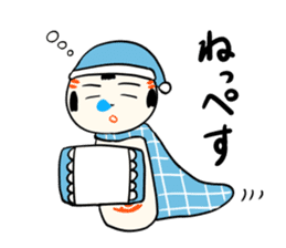 kokeshi doll winter sticker #9047270