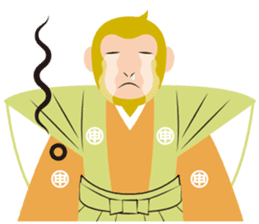 Monkey stickers for year-end & new-year sticker #9047346