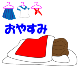 It is a high school girl sticker #9047475