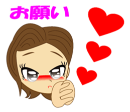 It is a high school girl sticker #9047511