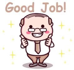 My Bald Boss sticker #9047518