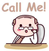 My Bald Boss sticker #9047533