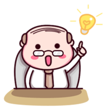 My Bald Boss sticker #9047540