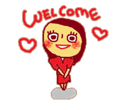 Solaco,The Cabin crew RED sticker #9047886