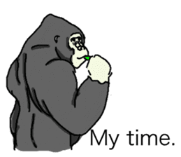 The time of the gorilla(English) sticker #9048560