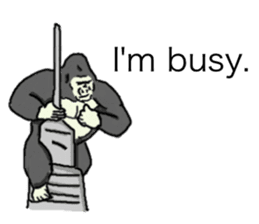 The time of the gorilla(English) sticker #9048562