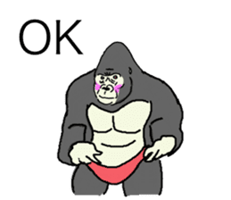 The time of the gorilla(English) sticker #9048563