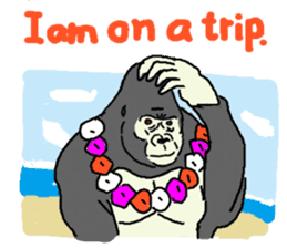 The time of the gorilla(English) sticker #9048577