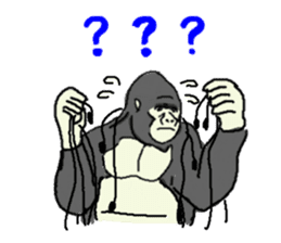 The time of the gorilla(English) sticker #9048580