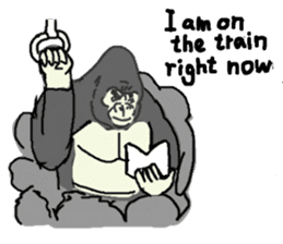 The time of the gorilla(English) sticker #9048595