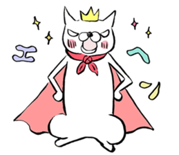 The daily right good day of white cat sticker #9048761