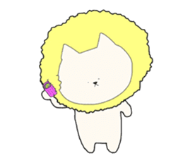 Kitty Like a Lion sticker #9049290