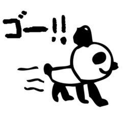 English a love panda sticker #9049619