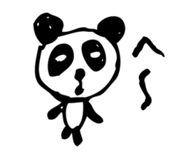 English a love panda sticker #9049620
