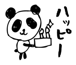 English a love panda sticker #9049623