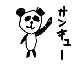 English a love panda sticker #9049624