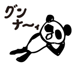 English a love panda sticker #9049625