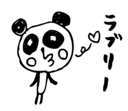 English a love panda sticker #9049627
