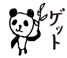 English a love panda sticker #9049629