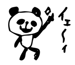 English a love panda sticker #9049630