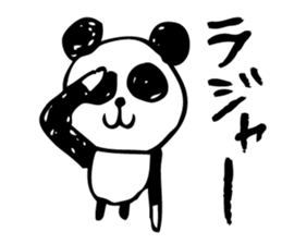 English a love panda sticker #9049638