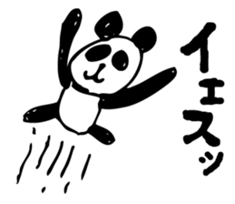 English a love panda sticker #9049639