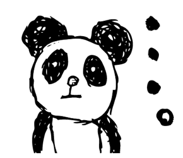 English a love panda sticker #9049648