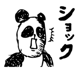 English a love panda sticker #9049651