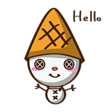 Button Christmas sticker #9049696