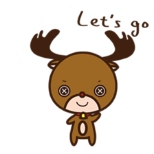 Button Christmas sticker #9049730