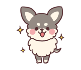 Small fluffy Chihuahua sticker #9052456