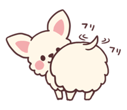Small fluffy Chihuahua sticker #9052476