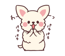 Small fluffy Chihuahua sticker #9052485